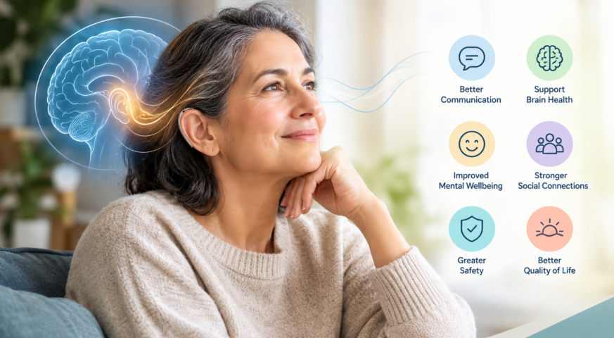 Hearing health and wellbeing benefits for everyday communication and quality of life